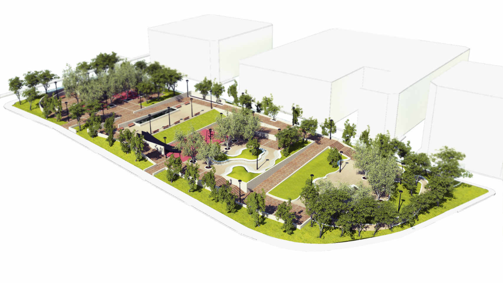 Ingorafía proyecto Arquitectura Parque Adolfo Suarez